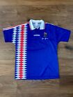 1994 France World Cup Adidas Home Football Shirt #26 Print (M) AUTHENTIC