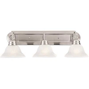 Millbridge 3-Light Satin Nickel Vanity Light Color/Finish Family - Picture 1 of 6