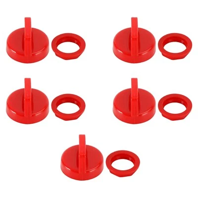 5 Pack Red Ignition Key Cover w/Nut For Polaris RZR XP 570 800 900 1000 5433534- — 第 1/4 张图片