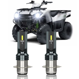 FOR Kawasaki Prairie 300 400 1999-2002 Headlight Kit H6 6000K White Bulbs NEW US - Picture 1 of 11
