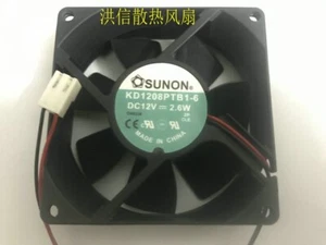 SUNON 8025 KD1208PTB1-6 DC12V 2.6W 80 * 25MM 8CM cooling fan 2pin - Picture 1 of 2