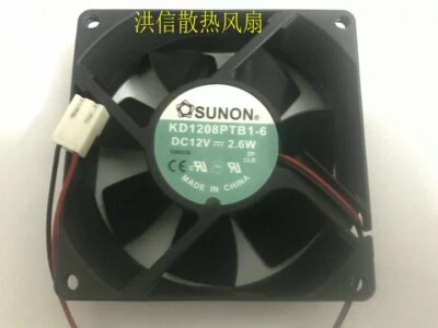 SUNON 8025 KD1208PTB1-6 DC12V 2.6W 80 * 25MM 8CM cooling fan 2pin - Image 1 of 2