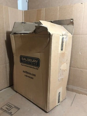 Salsbury Industries 2256Alm Receptacle, Aluminum, Powder Coated, 1 Door w/keys - Image 1 of 4