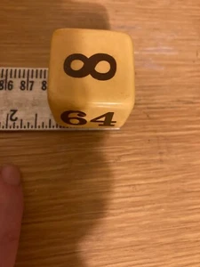 Vintage Large 1 plus Inches Bakelite Doubling Cube ,backgammon - Picture 1 of 10