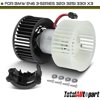 Motor soplador de climatización con jaula de ventilador para BMW E46 X3 328i 318ti 323i 325i 330i 700165 Foto 1 de 4
