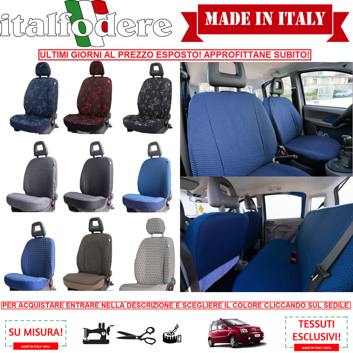 Copriauto Su Misura Per Fiat Panda (1986-2003) - Antipolvere, Traspirante, Bordo Elastico - Lavabile