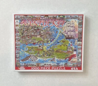 White Mountain NANTUCKET Mass 1000 Piece RARE 2009 Puzzle #533S NEW & SEALED - Image 1 of 4