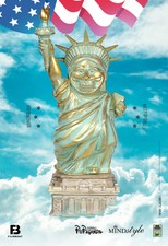 RON ENGLISH American Mindstyle Liberty Popaganda GRIN figure Art toy 