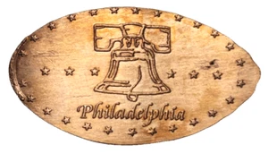 Retired Philadelphia Visitor Center Elongated Copper Cent Liberty Bell-CRC - Bild 1 von 2