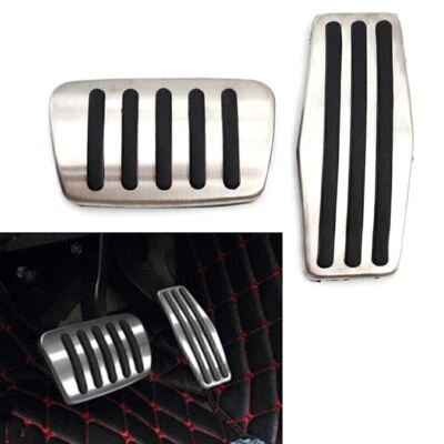 Foot Gas Brake Pedals Pads Cover Kit 2pcs Fit For Chevrolet Malibu 2012-2016 Foto 1 de 4