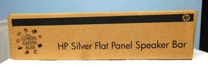 HP Genuine OEM EE418AA Silver Flat Panel Speaker Bar ~ New in Box ~ Never Used - Photo 1/3