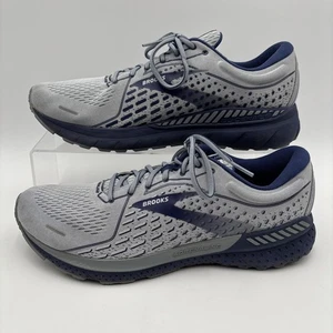 Zapato para correr Brooks Adrenaline GTS 21 para hombre talla 14 gris acolchado rendimiento usado en excelente estado - Imagen 1 de 11