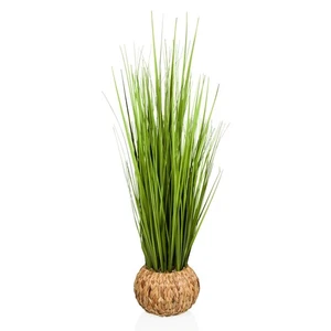 Deko Pampasgras Kunstpflanze 112cm im Korb Kunstgras künstliche Cortaderia Gras - Bild 1 von 4
