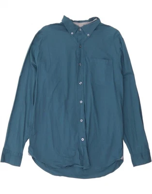 LEE Mens Stretch Regular Fit Shirt Large Blue Cotton LU20 - Image 1 of 3