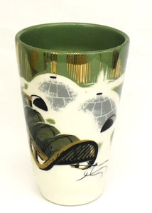 Vintage Matthew Adams Art Pottery Handmade Igloo Sled 7" Vase Singed #126 - Picture 1 of 5