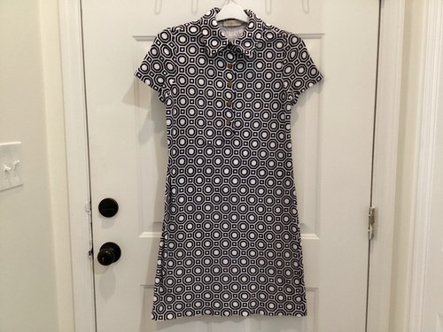 Abito donna Tory Burch Lennox piccolo spugna panno asciugamano collo polo golf tennis