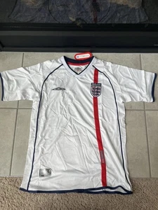 England 2002 Home Soccer Football Jersey Umbro Men's - Picture 1 of 4