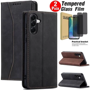 Für Samsung Galaxy A26 Flip Wallet Leder Tasche Hülle / Sichtschutz - Bild 1 von 31