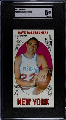 1969-70 Topps - Dave DeBusschere #85 SGC 5 No PSA Centered Sharp Undergraded - Image 1 of 3