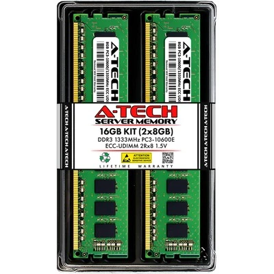 16GB 2x 8GB PC3-10600E ECC UDIMM Synology RackStation RS3411RPxs Memory RAM - Image 1 of 4