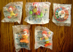 2006-10 Ronald McDonald Under 3yrs Old Toy "Baby Ronald Toys" (5-Toys) [NIP] - Picture 1 of 7
