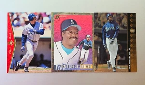 Ken Griffey Jr 3 Karten Lot 1993 Bowman Foil #703 /1994 UD SP #105/1995 UD SP #190 - Bild 1 von 3