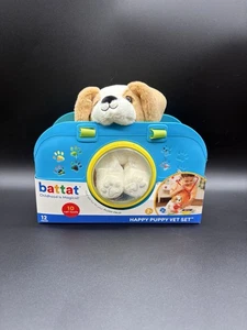 Happy Puppy Vet Set con Peluche Cane, Trasportino e 10 Attrezzi Veterinari in Plastica Età 2+ Nuovo - Foto 1 di 4