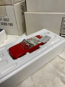 Franklin Mint 1964 1/2 Red Ford Mustang 1:24th Scale Precision Model In Box - Picture 1 of 10