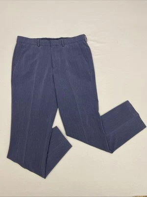 Calça masculina NAUTICA 36x32 AZUL HB2E7NX mastro relaxado calças plissadas em excelente estado usado - Imagem 1 de 4