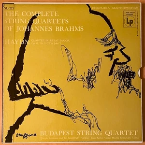 BUDAPEST STRING QUARTET Brahms Complete String  COLUMBIA SL 225 BOX SET ED 1 NM- - Picture 1 of 2