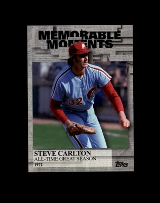 2017 Topps #MM-4 Steve Carlton Philadelphia Phillies Memorable Moments - Image 1 of 2