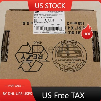 New Sealed AB 1762-L24BWA MicroLogix 1200 24Point Controller 1762L24BWA ！ - Image 1 of 4
