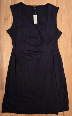 Ann Taylor - искусственного надежном черный платье - женский размер большой - новый! - Изображение 1 из 3