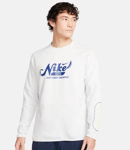 Nike Herren Dri-Fit Fleece Fitness Samen Sweatshirt Größe Large hellgrau neu mit Etikett - Bild 1 von 6