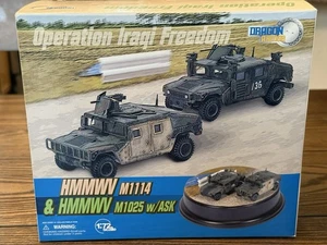 Very Rare Dragon Armor #60352 HMMWV M1114 & HMMWV M1025 W/ASK Iraqi Freedom 1/72 - Picture 1 of 6