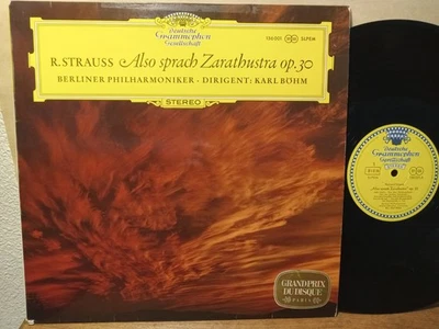 Karl Böhm, RICHARD STRAUSS - Also sprach Zarathustra op. 30, LP VG+ DGG TULIPS🌷 - Image 1 of 4