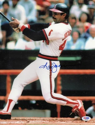 Reggie Jackson Signed Autographed 11X14 Photo Angels Home Swing PSA P49236 - Image 1 of 2