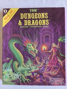 D&D Dungeons and Dragons Basic Set Box Plus New 50th Anniversary Dice Replica! - Picture 1 of 24