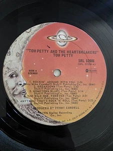 Tom Petty and the Heartbreakers S/T 1978 SRL 52006 Record Only Vinyl LP Vintage  - Picture 1 of 4