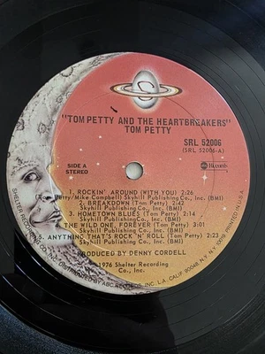 Tom Petty and the Heartbreakers S/T 1978 SRL 52006 Record Only Vinyl LP Vintage  - Image 1 of 4