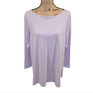 Eileen Fisher Super Soft Lavender Women's Tunic Top Size Medium New - Picture 1 of 6