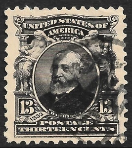 United States #308 13c. Harrison Issue Used Superb - Picture 1 of 2