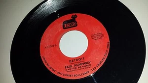 PAUL HUMPHREY Detroit / Cool Aid LIZARD 21006 FUNK SOUL 45 VINYL 7" RECORD - Imagen 1 de 2