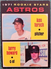 Ken Forsch & Larry Howard Houston Astros Rookie Stars 1971 Topps Card #102 Vg