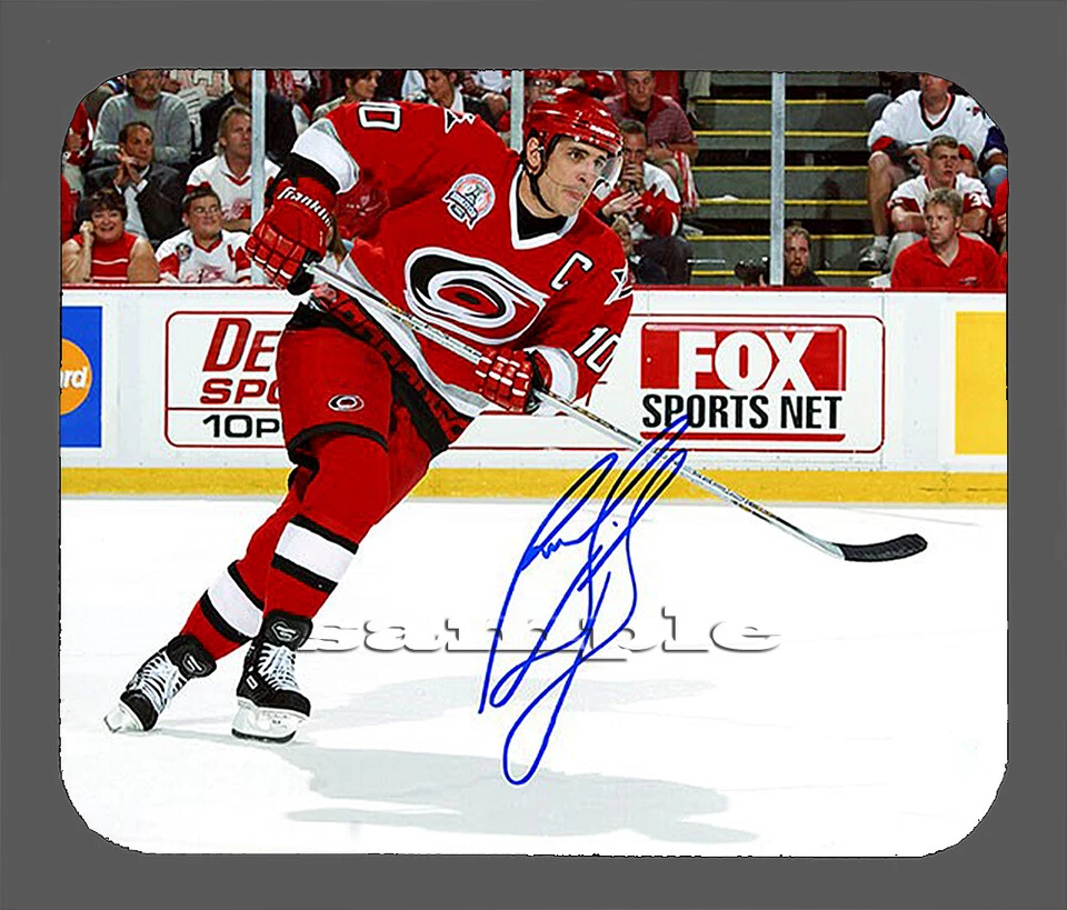Alfombrilla de ratón autografiada facsímil Ron Francis Carolina Hurricanes artículo #8055 Foto 1 de 1