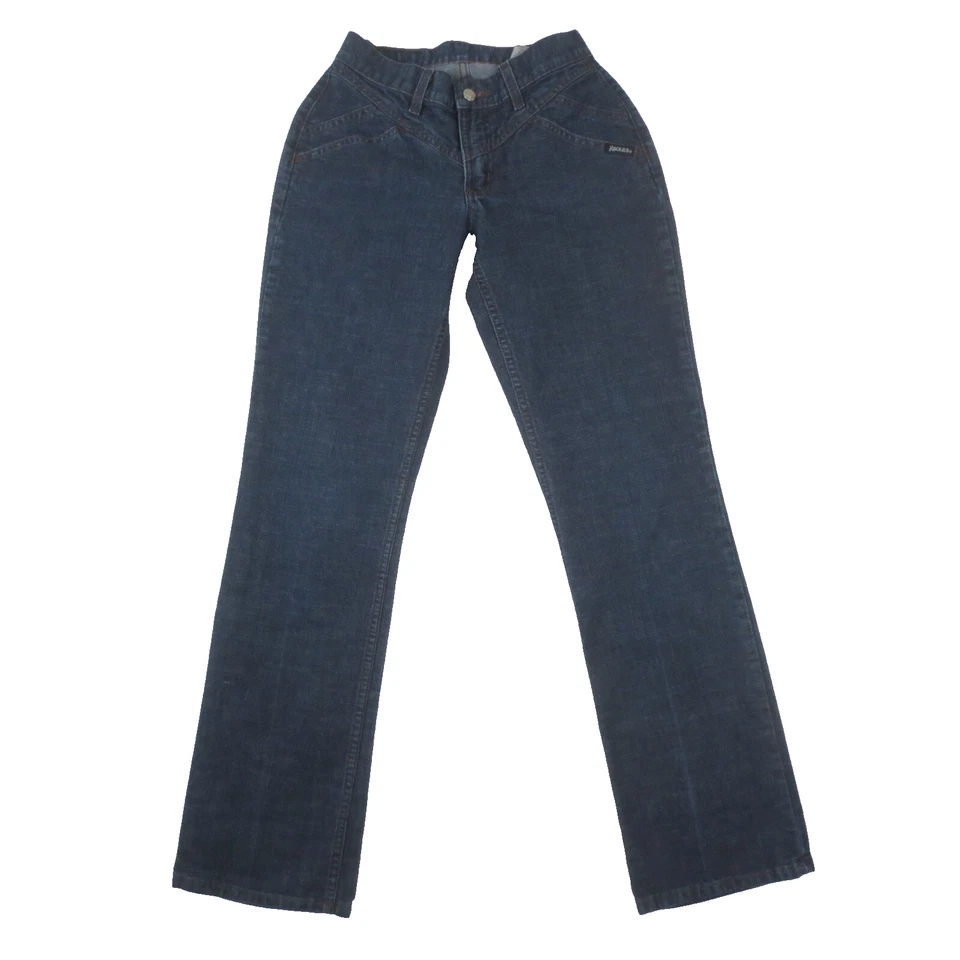 Vintage Rockies Jeans Womens 3 28R Blue Mid Rise Boot Cut Denim Western Cowgirl - Image 1 of 4