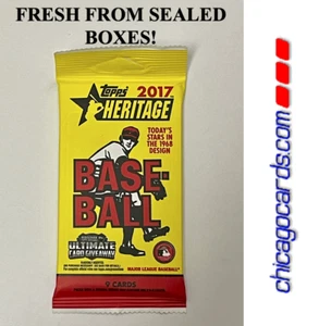 2017 Topps Heritage Retail Pack (Aaron Judge Rookie Real One inchiostro rosso blu automatico)? - Foto 1 di 12