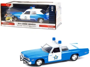 1/24 Greenlight 1974 Dodge Monaco Chicago Police Department CPD White Blue 85541 - Bild 1 von 2