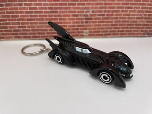 KEYCHAIN for BATMAN FOREVER BATMOBILE BLACK AUTO CAR KEYS RINGS FOB LANYARD - Imagen 1 de 2