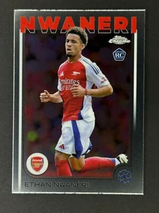 2024-25 Topps Chrome UEFA Club Competitions #158 Ethan Nwaneri RC - Picture 1 of 2